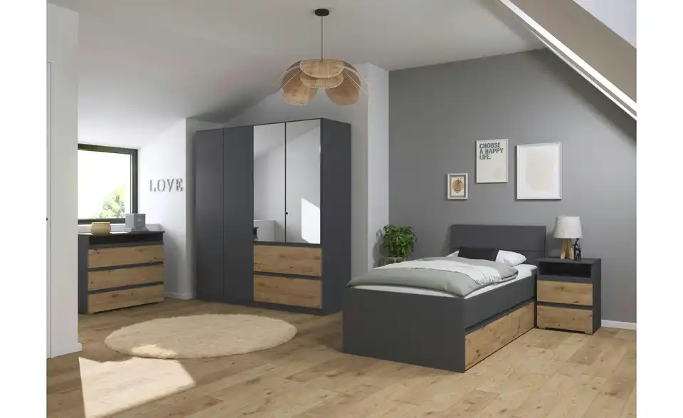 Bettgestell Jamila BHL 95|90|209 cm