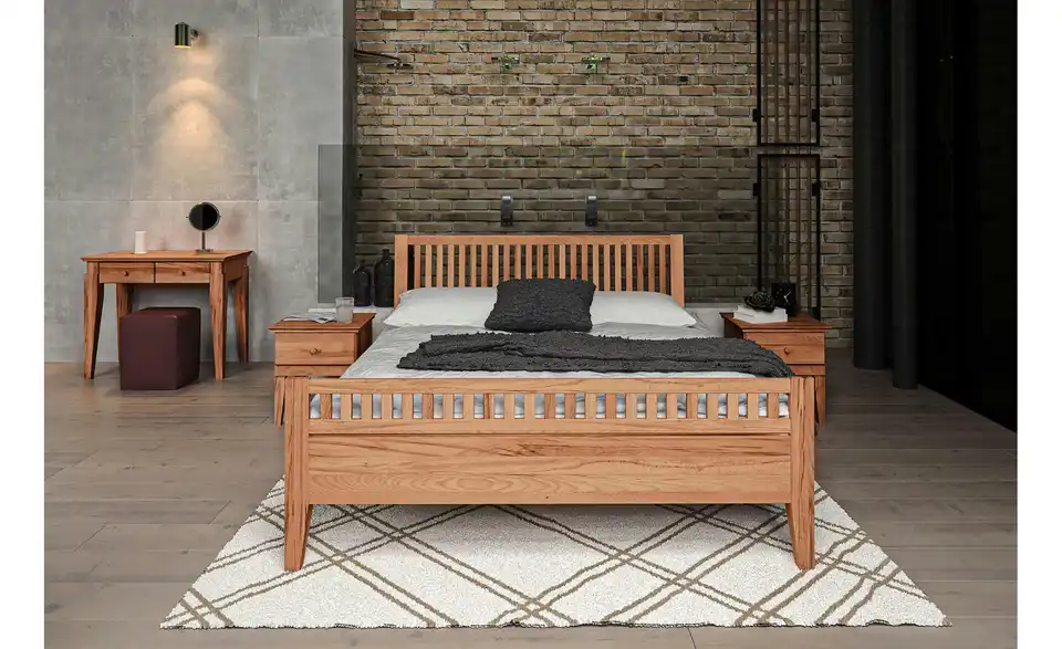 Massivholzbett Erik BHL 95|92|225 cm