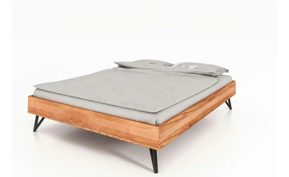 Massivholzbett ohne Kopfteil Karl BHL 90|38|200 cm