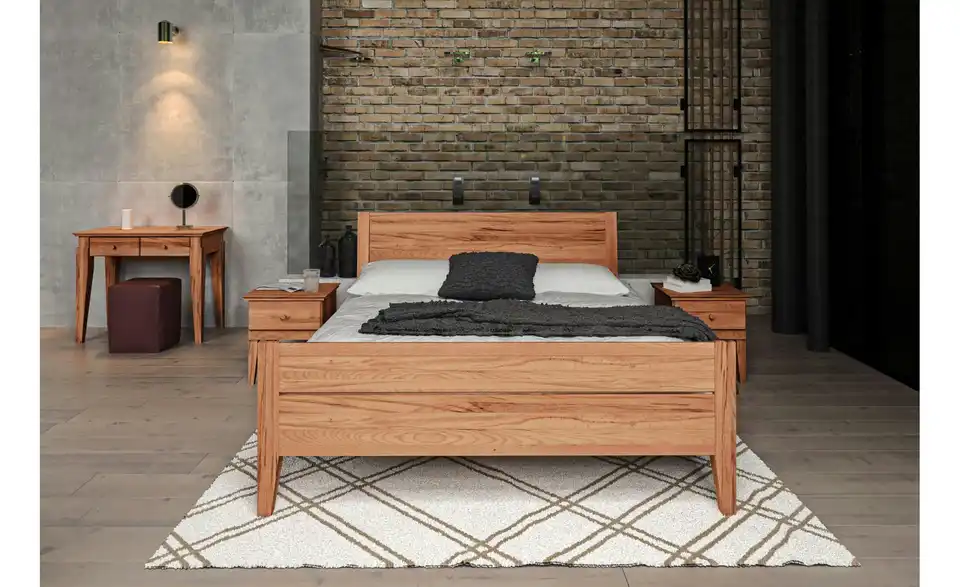 Massivholzbett Erik BHL 95|92|195 cm