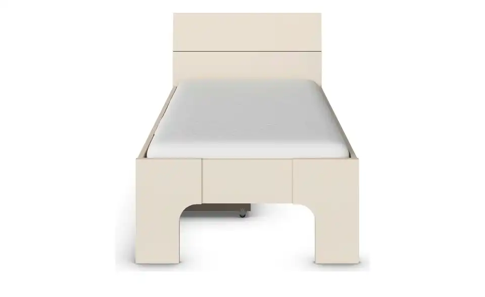 Stauraumbett in beige Frieda BHL 95|210|90 cm