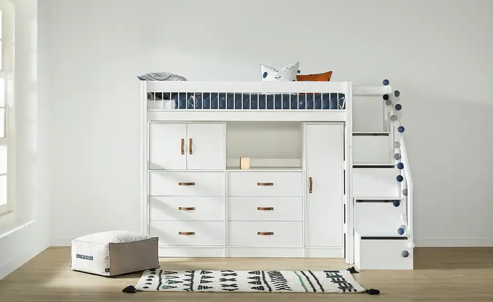 Lifetime Hochbett mit Treppe Breeze BHT 257|177|132 cm