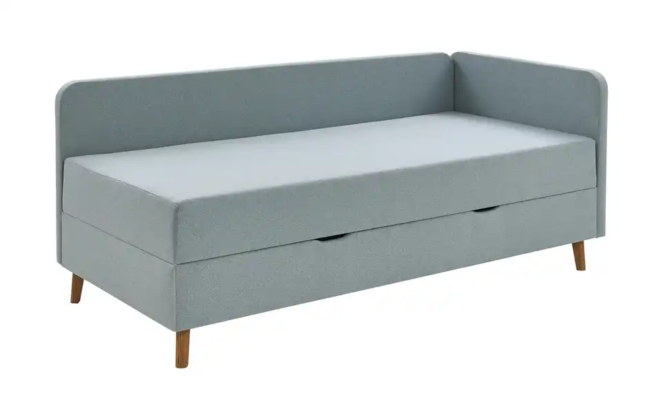 Polsterliege mit Bettkasten Carlotta BHL 100|84|205 cm, Webstoff