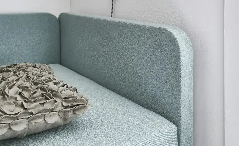 Polsterliege mit Bettkasten Carlotta BHL 100|84|205 cm, Webstoff