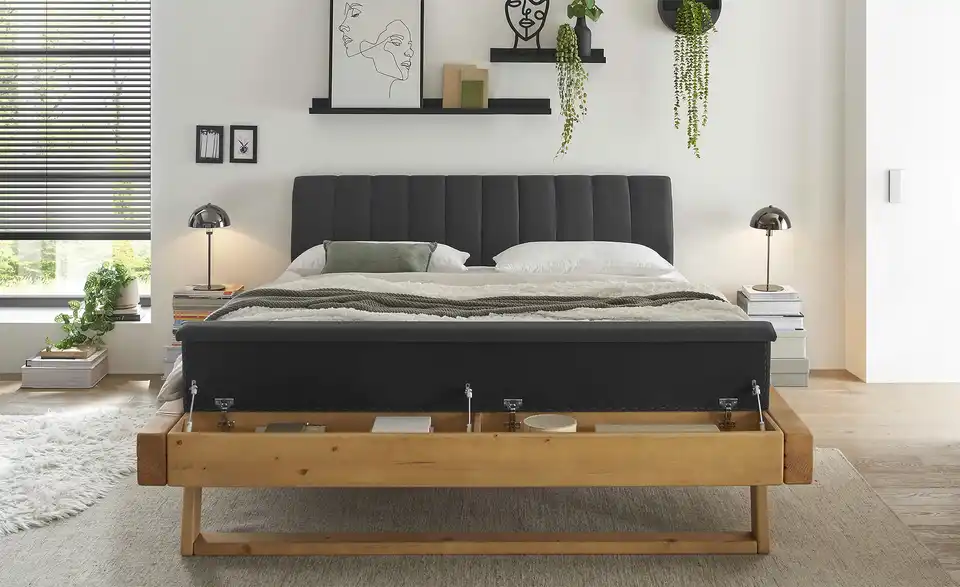 Bettgestell Massiv Sarja BHL 198|98|250 cm