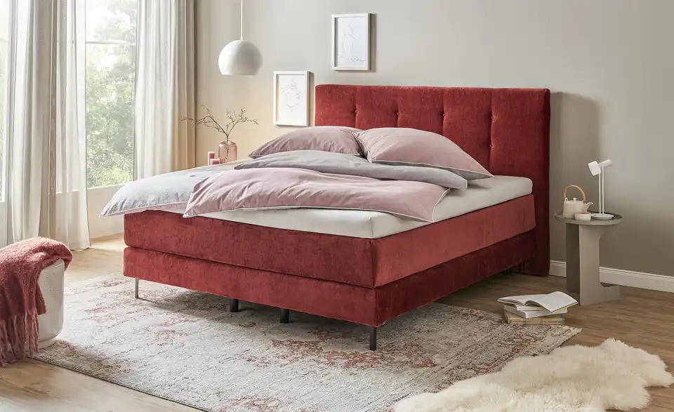 SCHÖNER WOHNEN Kollektion Boxspringbett 180x200 cm Vita BHL 190|125|208 cm