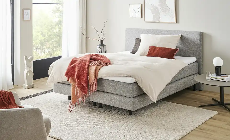 SCHÖNER WOHNEN Kollektion Boxspringbett 160x200 cm Vita BHL 170|105|207 cm