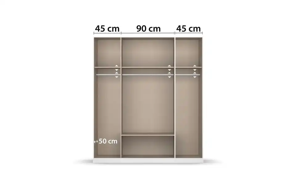 Drehtürenschrank Moffat BHL 181|210|57 cm