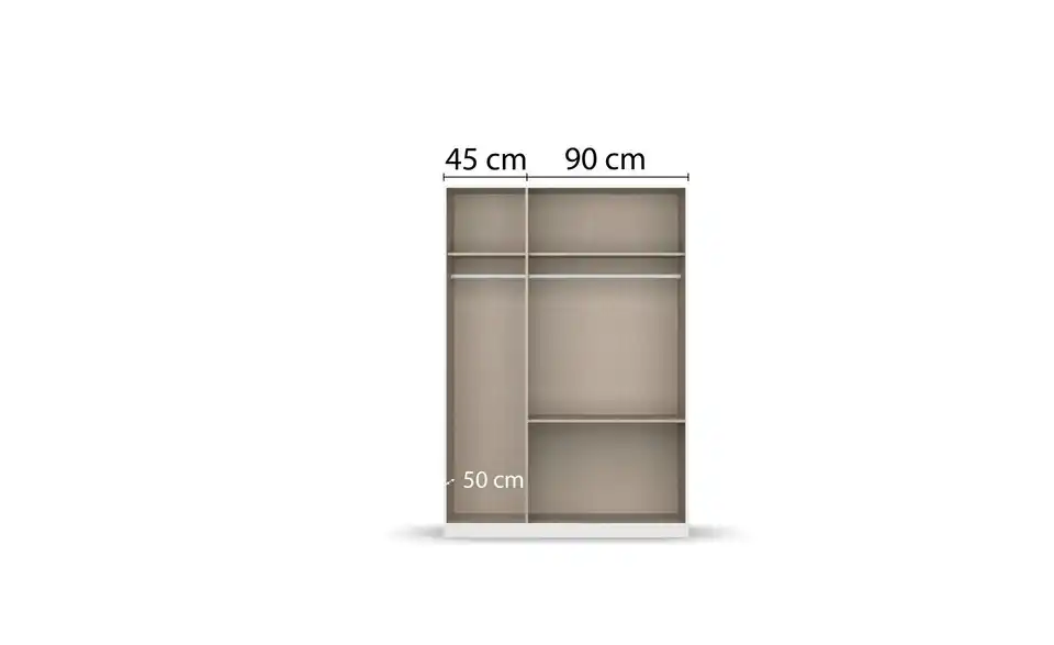Drehtürenschrank Jamie BHL 136|197|54 cm