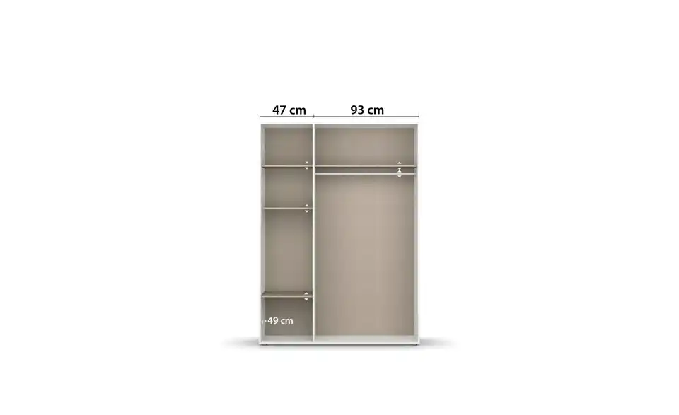 Drehtürenschrank Yarm BHL 140|194|53 cm
