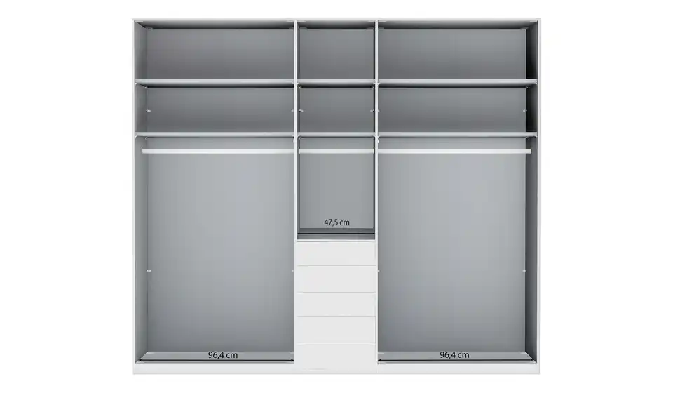 Kleiderschrank Velua 2 BHT 250|236|58 cm