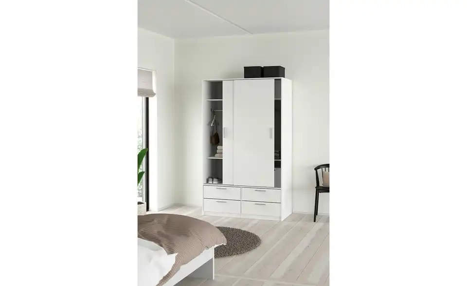 Schiebetürenschrank 2-türig Lewes BHT 121|200|60 cm