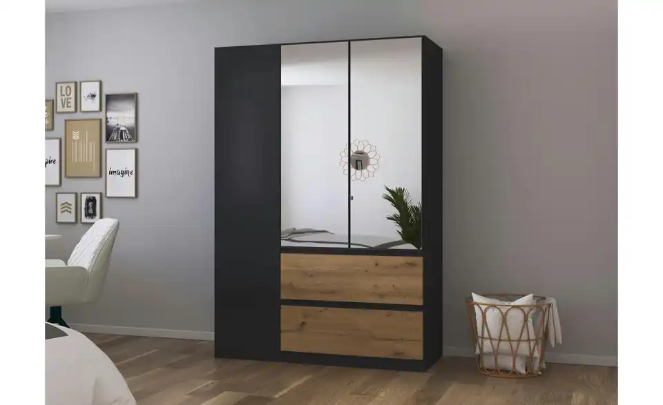 Drehtürenschrank Jamila BHL 136|197|54 cm