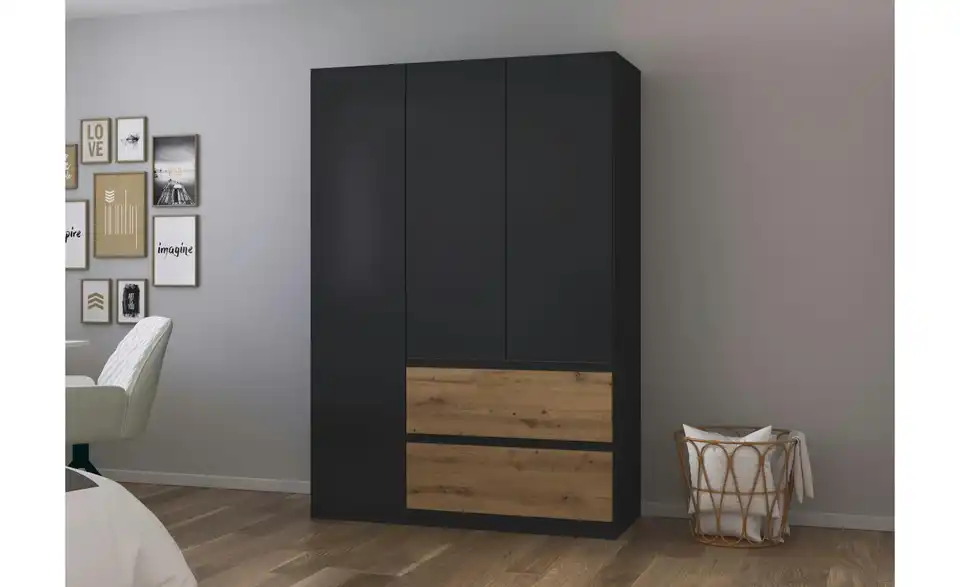 Drehtürenschrank Jamila BHL 136|197|54 cm