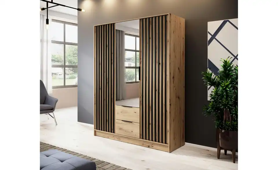 Drehtürenschrank Nelly BHL 155|200|51 cm