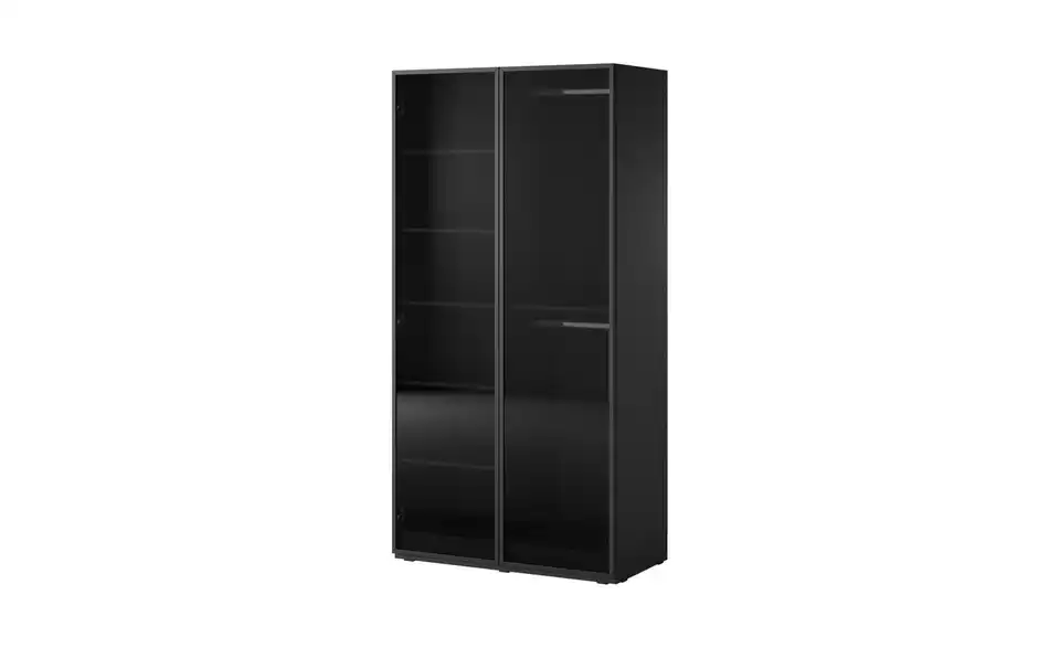 Drehtürenschrank mit Glastüren Sandbox BHL 101|200|51 cm