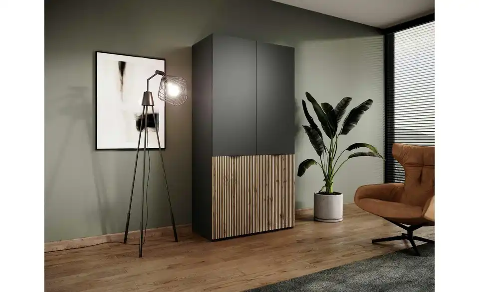 Drehtürenschrank mit Glastüren Sandbox BHL 202|200|51 cm