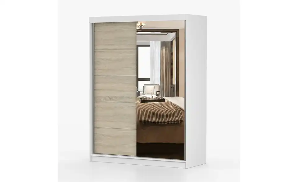 Schwebetürenschrank 2-türig, mit Einlegeböden Vista BHL 150|200|61 cm Schwebetürenschrank 2-türig, mit Einlegeböden Vista BHL 150|200|61 cm