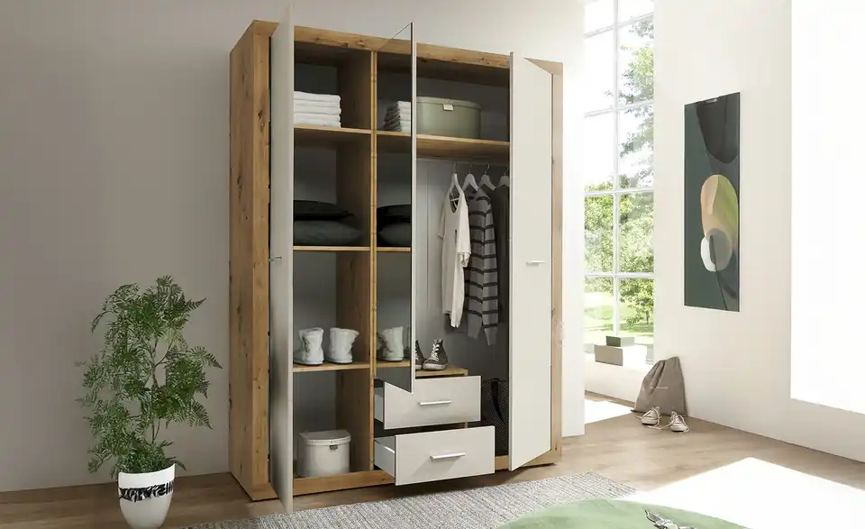 Drehtürenschrank Stroud BHT 151|198|55 cm