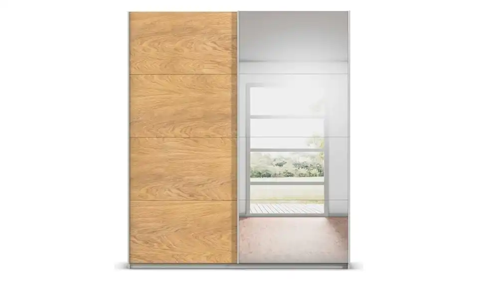 Schwebetürenschrank mit Spiegel Malva Extra BHL 181|210|62 cm