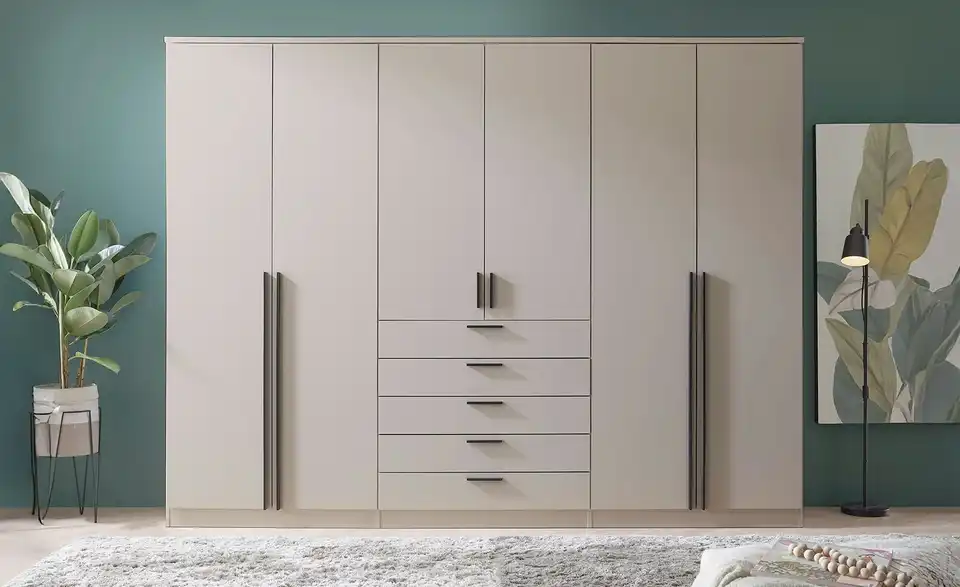 Drehtürenschrank 6-türig, Cashmere, mit Einlegeböden Amesbury BHT 270|210|52 cm