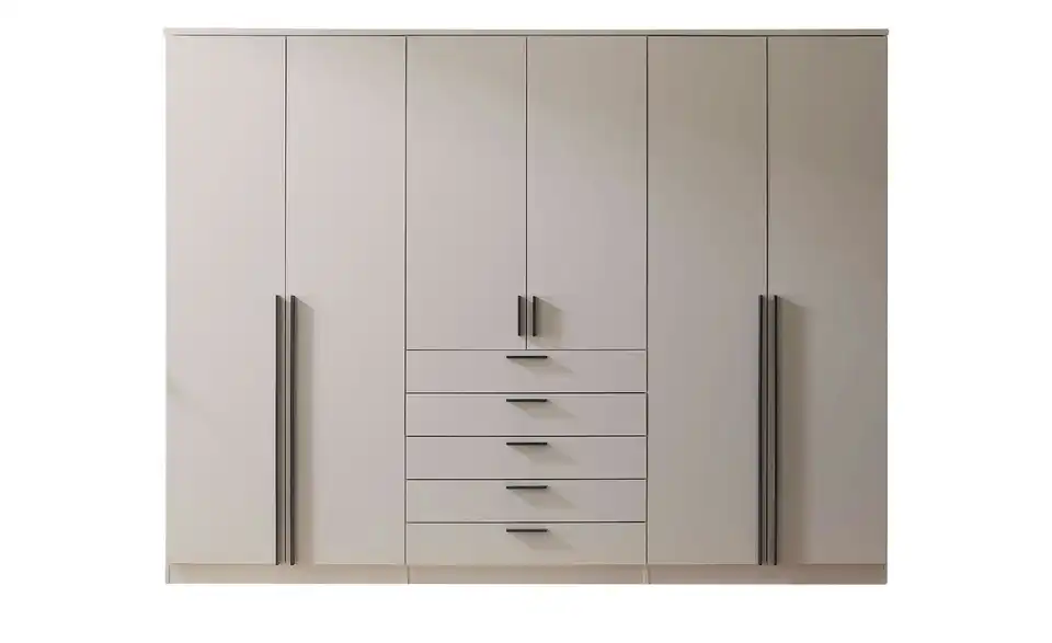 Drehtürenschrank 6-türig, Cashmere, mit Einlegeböden Amesbury BHT 270|210|52 cm