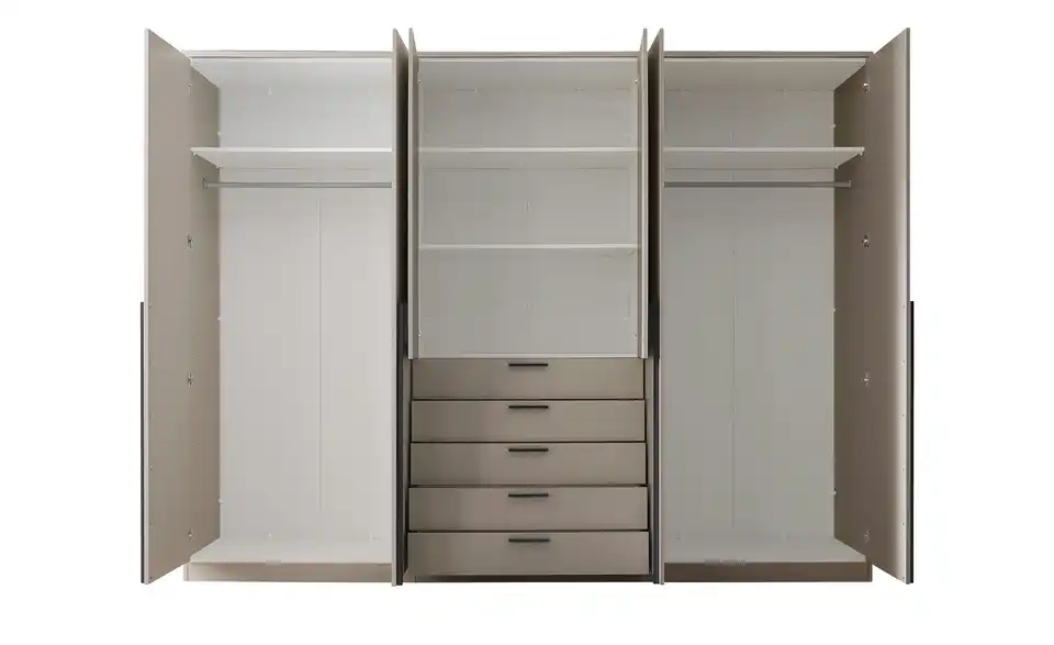 Drehtürenschrank 6-türig, Cashmere, mit Einlegeböden Amesbury BHT 270|210|52 cm