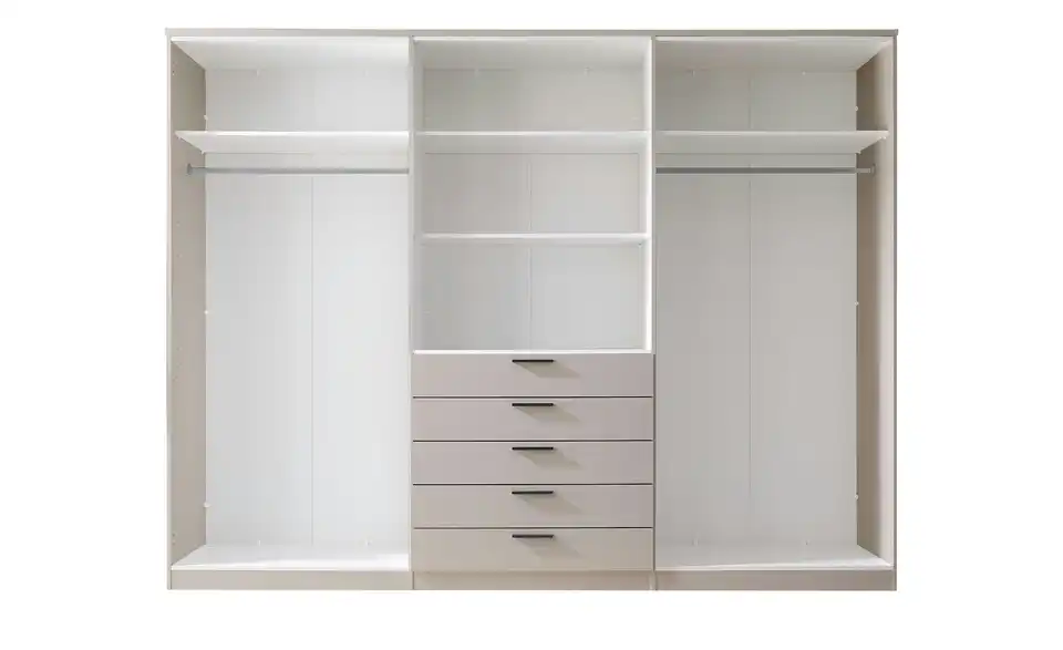 Drehtürenschrank 6-türig, Cashmere, mit Einlegeböden Amesbury BHT 270|210|52 cm
