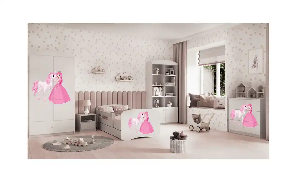 Kleiderschrank Prinzessin mit Pferd BHL 90|181,2|52 cm