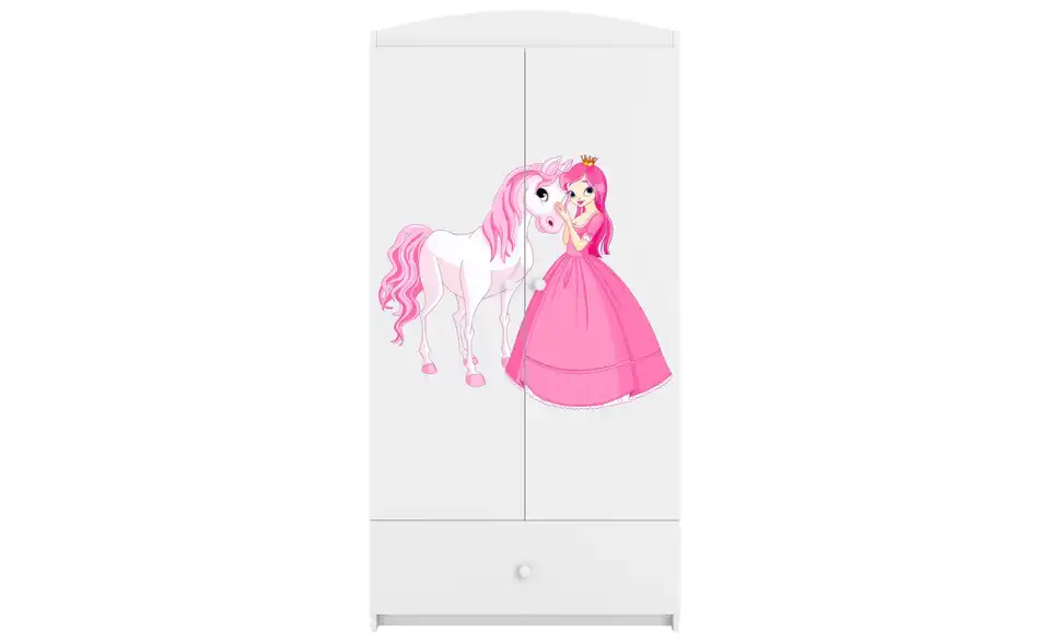 Kleiderschrank Prinzessin mit Pferd BHL 90|181,2|52 cm