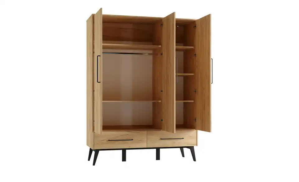 pinio Kleiderschrank 3-türig Retro BHL 52,4|199,6|148,9 cm