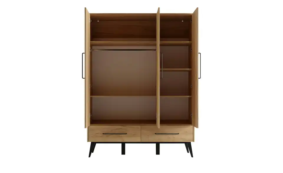 pinio Kleiderschrank 3-türig Retro BHL 52,4|199,6|148,9 cm