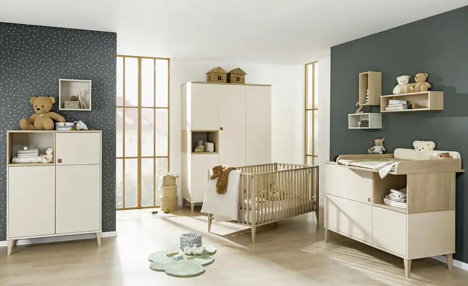 PAIDI Babybett Mila u0026 Ben BHL 76,3|80,3|146,6 cm