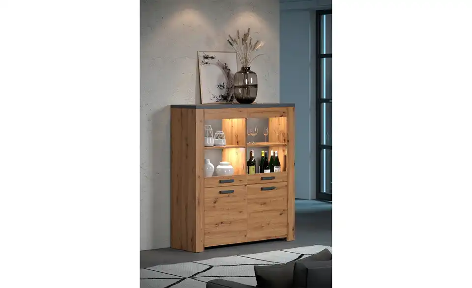 Highboard Monte BHT 127|139|40 cm