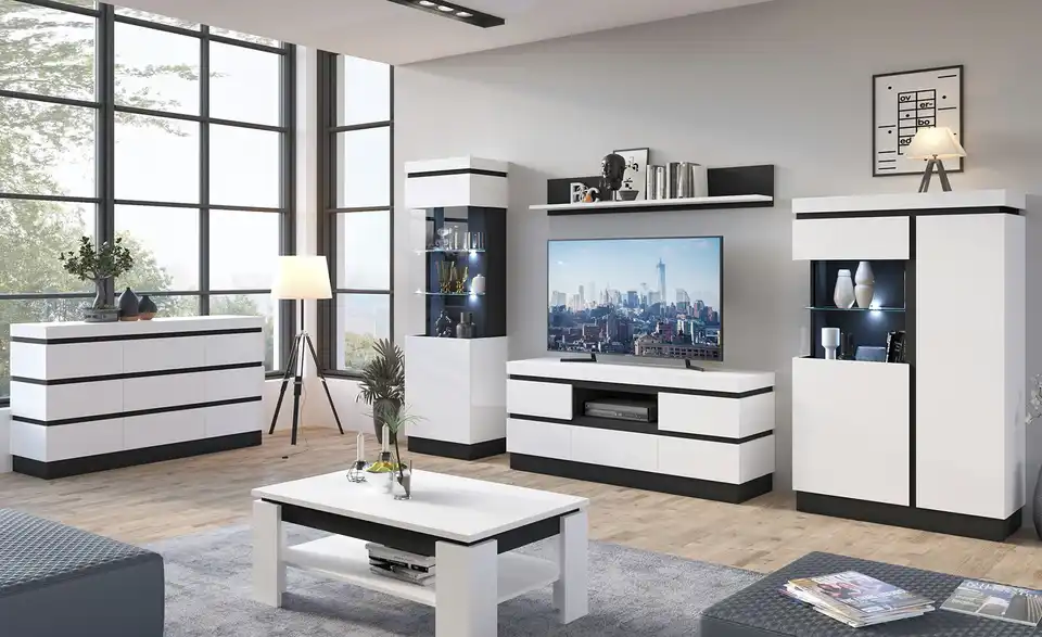 Vitrine Avellino BHT 104|164|40 cm