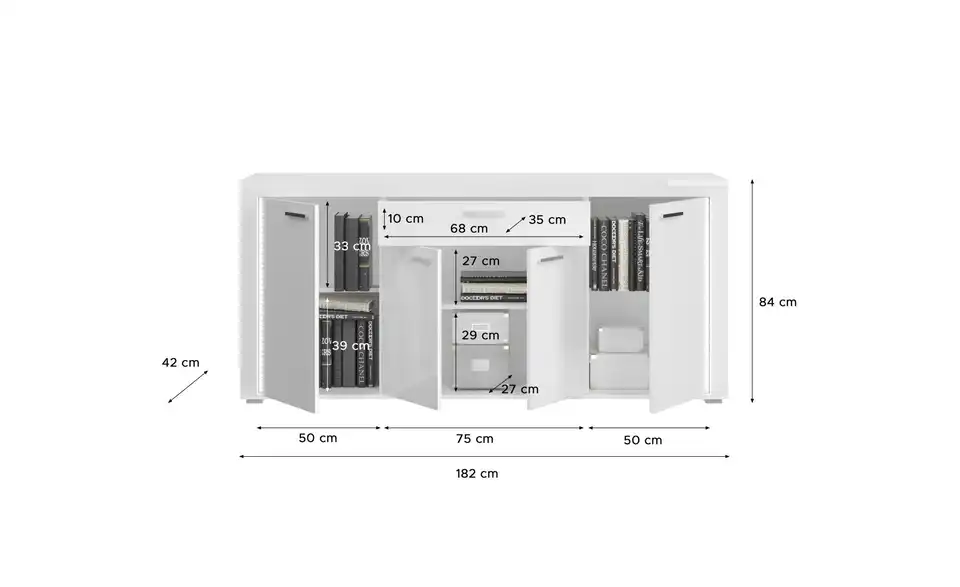 Wohnwand Silville BHT 332|202|42 cm