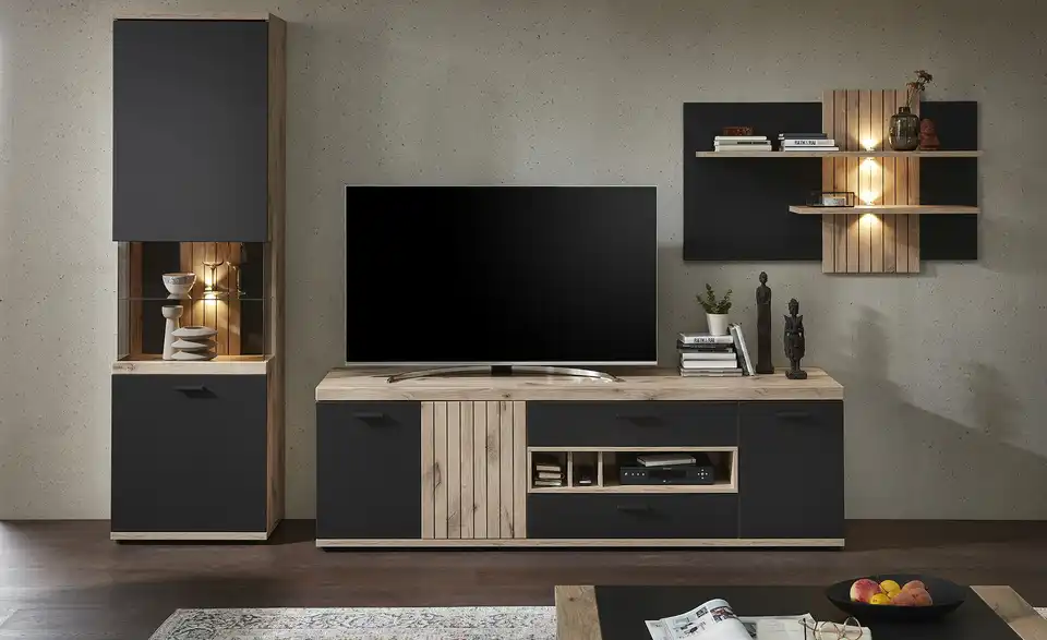 uno Lowboard Lamella BHT 200|62|50 cm