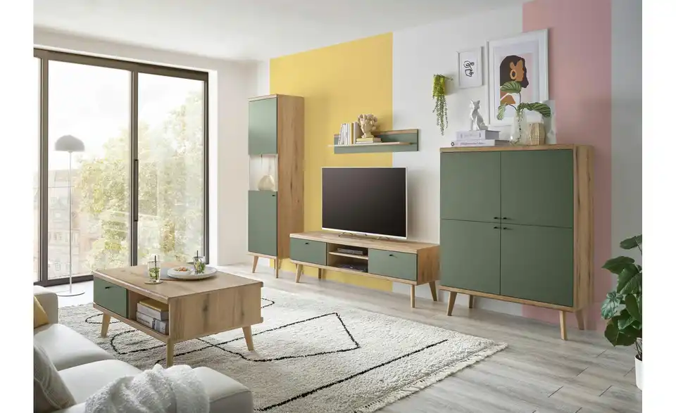 Wohnwand Aliano BHT 337|197|40 cm