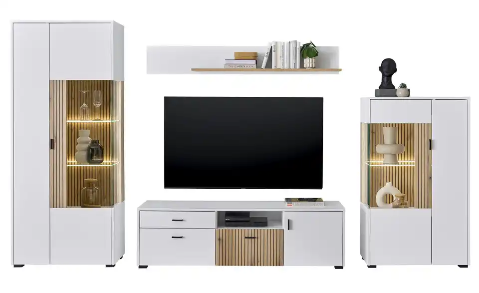 Wohnwand Hortuna BHT 320|180|42 cm