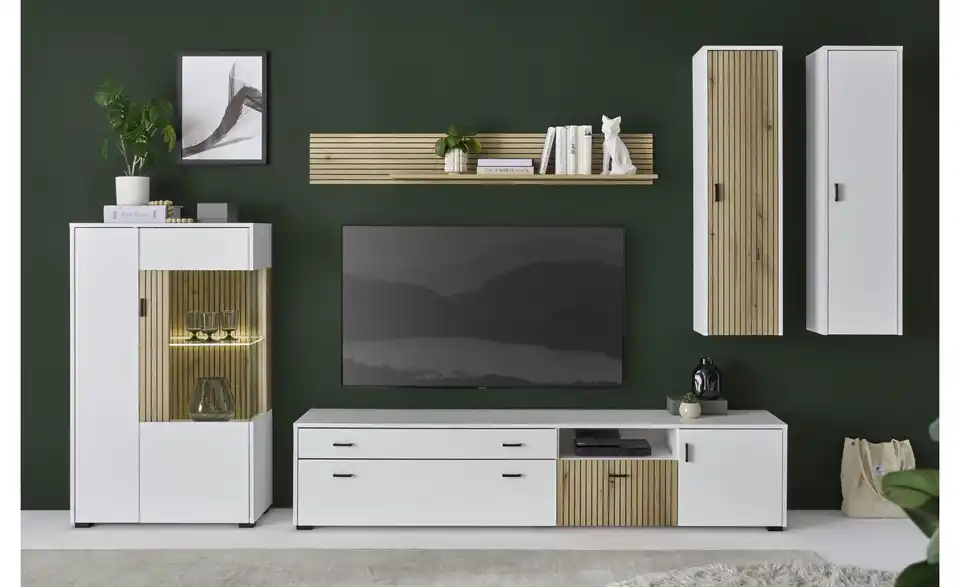 Wohnwand Hortuna BHT 243|180|42 cm