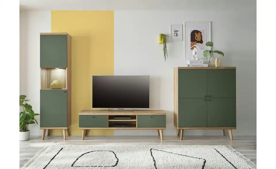 Wohnwand Aliano BHT 337|197|40 cm