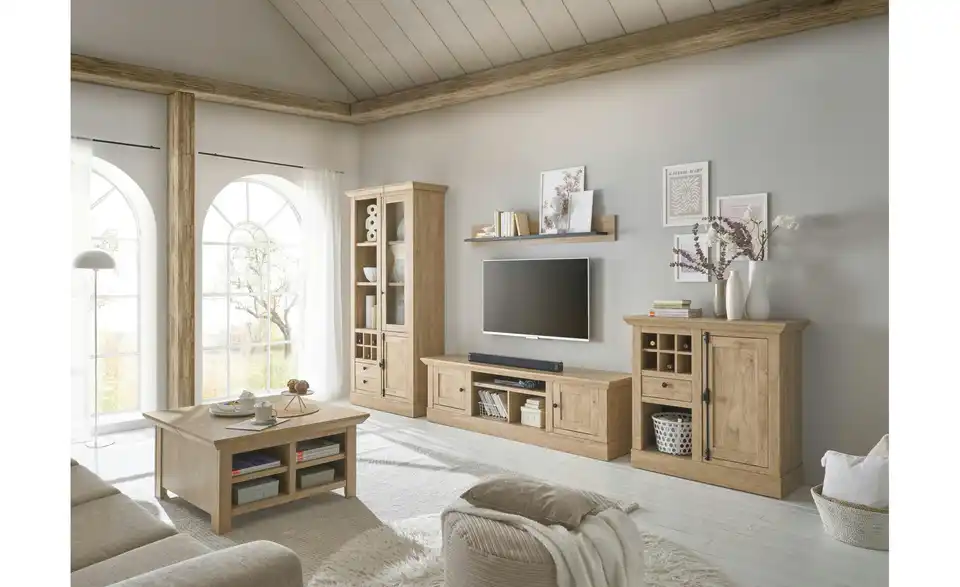 Wohnwand Fehmarny BHT 424|214|45 cm Wohnwand Fehmarny BHT 424|214|45 cm