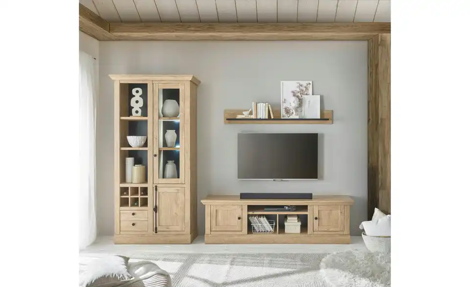 Wohnwand Fehmarny BHT 309|214|45 cm