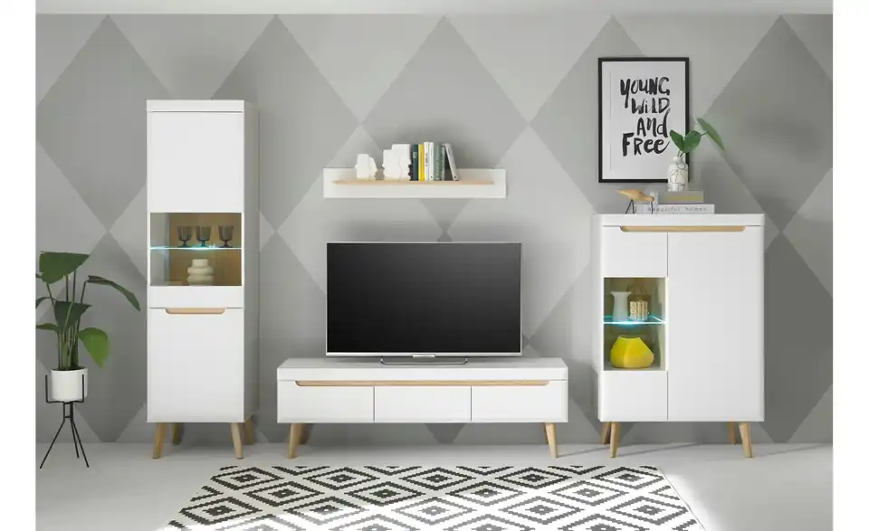 Wohnwand Malaren BHT 343|197|40 cm