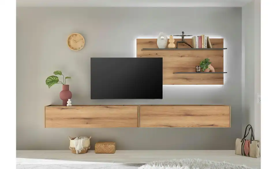 Wohnwand BHT 300|180|30 cm