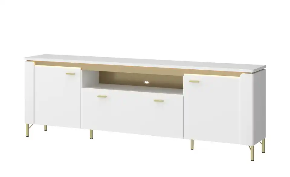 TV-Lowboard mit Softclose Losini BHT 200,3|70|40 cm