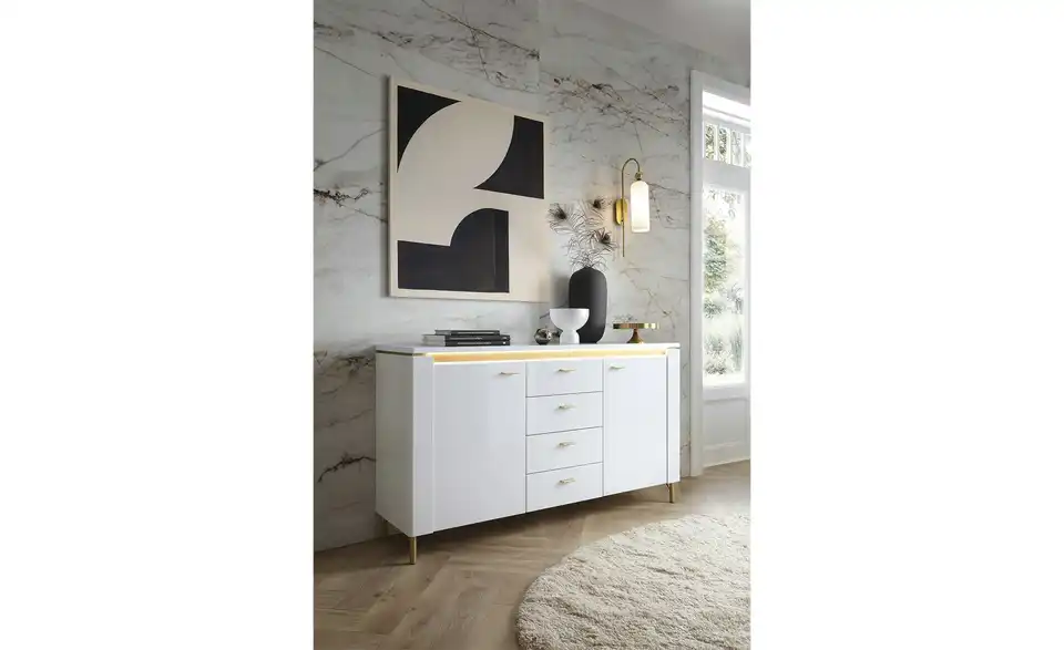 Sideboard mit Softclose Losini BHT 155,3|87,3|40 cm