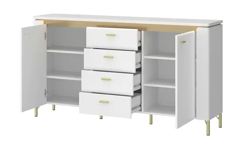 Sideboard mit Softclose Losini BHT 155,3|87,3|40 cm