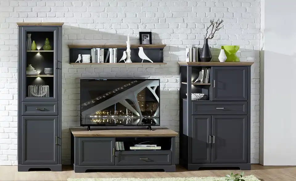 Vitrine Varese BHT 66|204|42 cm