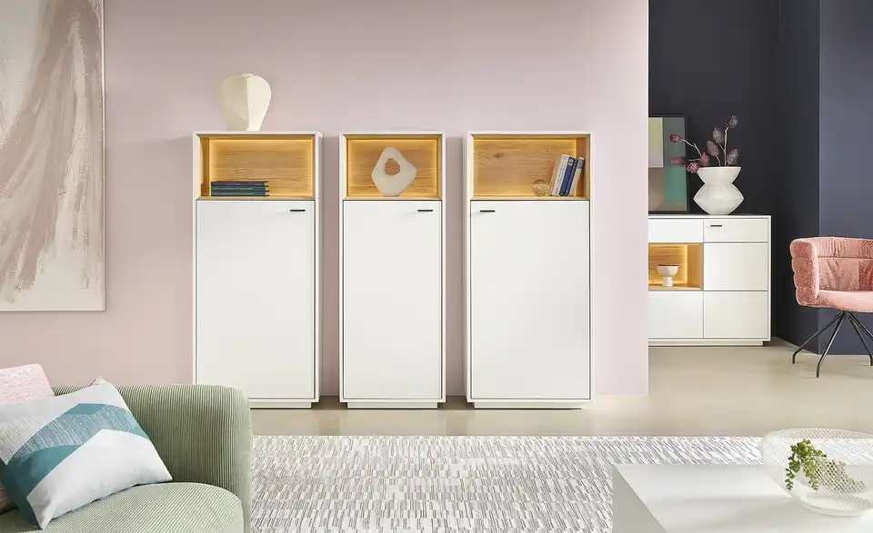 Jette Home Highboard Coruna BHT 63|142|38 cm